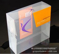 PP PVC puff package plastic packaging transparent cube box for cosmetic