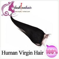 Free Part Virgin Brazilian Human Hair Lace Closure Silk Straight