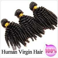 more images of 100% Brazilian Virgin Human Hair Weave Kinky Curly Weft