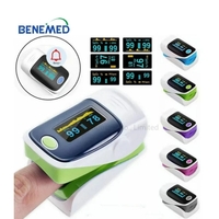 Blood Oxygen Finger Tip Pulse Oximeter with Two Color OLED Screen