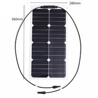 Hovall 28 Watt 12 Volt PET Laminated Flexible Solar Panel