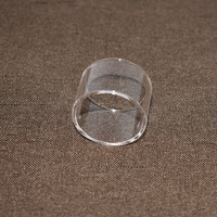 Transparent silica cylindrical quartz glass tube