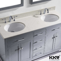 more images of Double Basin Hot Sales Round Bathroom Vanity Cabinet