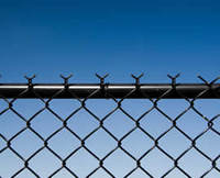 Black chain link fence, 3.55/4.75 mm Wire, 2m x 45m Rolls