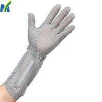 more images of Stainless Steel Wire Mesh Cut Resistant Gloves
