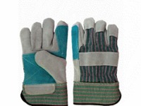 more images of Cheap Price Double Palm Leather Work Glove From Chinese Munufacture