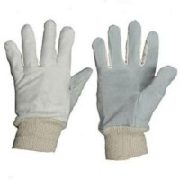 more images of Cheap Price Split Cowhide Lether Palm Knit Glove