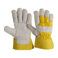 High Quality Grian Cow Leather Safety Work Glove