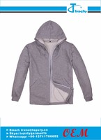 more images of Customized high quality cotton zipper-up hoodies