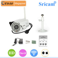 Sricam SP014 P2P Waterproof 720P 1.0 Megapixel HD IR CUT Outdoor Wifi Camera Wireless IP Surveillance Camera