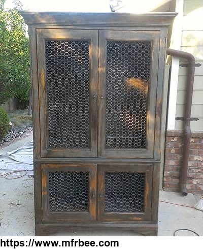 chicken_wire_mesh_used_in_cabinets_french_armoire