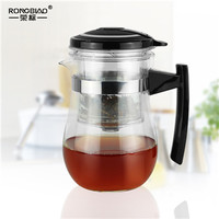 Detachable elegant tea cup/rotary water flushing device
