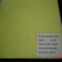 more images of CM080 Yellow Microfiber Nonwoven Fabric