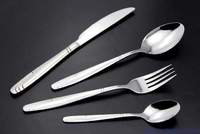4Pcs Inox Knife Fork Spoon,Stainless China Flatware,Restaurant Cutlery Whole Sets high quality spoon