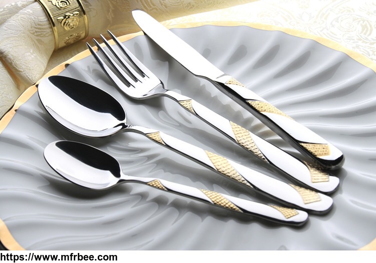 wholesale_gold_plated_cutlery_set_stainless_steel_dinnerware_flatware_spoons_forks