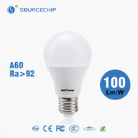 High bright A60 7w LED bulb factory