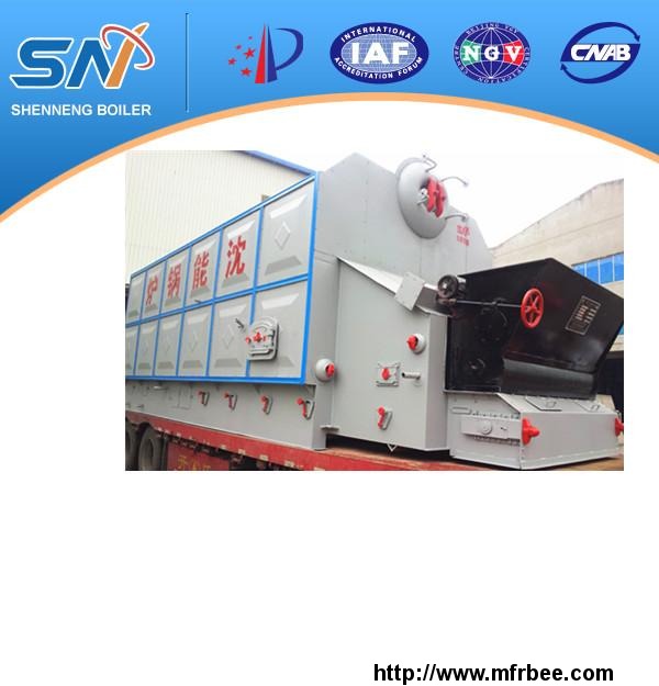szl_double_drums_horizontal_chain_grate_biomass_fired_hot_water_boiler