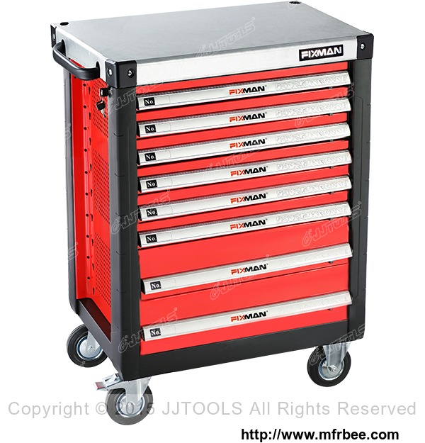 metal_drawer_storage_cabine_8_drawers_roller_cabinet_with_metal_worktop