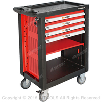 4 Drawers Roller Cabinet With Plastic Worktop