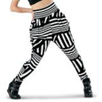 more images of harem pants for dance Dance Stripe Print Harem Pants