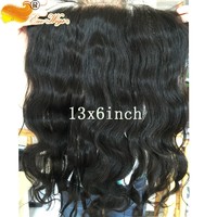 7A 13X6 Lace Frontal Closure Ear To Ear Lace Frontal Body Wave with Baby Hair Peruvian Unprocessed Virgin Human hair in stock