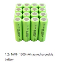 1.2v NiMH 1500mAh aa rechargeable battery