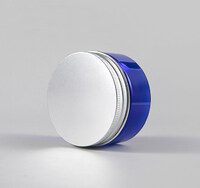 100g 150g Travel-size PET Plastic Wide-mouth Cream Jar With Aluminum Cap