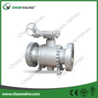 Flanged-end-3-piece-cast-steel-trunnion-ball-valve