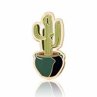 GS-JJ Succulents Cactus Enamel Lapel Pin