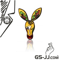 more images of GS-JJ Drama Donkey Enamel Lapel Pin 1.5"