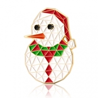 more images of Christmas White Snowman Enamel Pins
