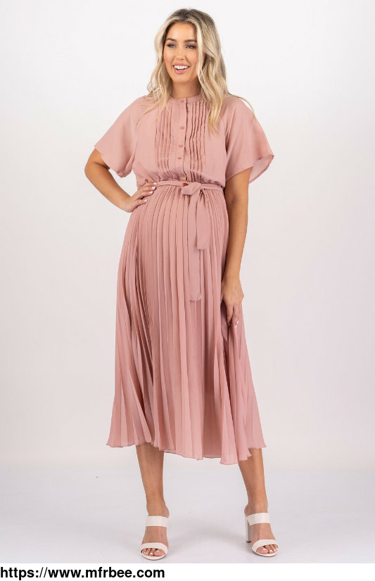 pleated_maternity_dress_mother_bee_maternity