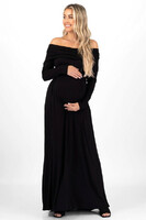 more images of Over-The-Shoulder Maternity Dress | Get 50% Off