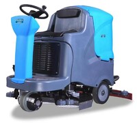 more images of industrial ride on floor scrubber