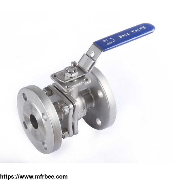 stainless_steel_precision_casting_threaded_2pc_flanged_ball_valve_wholesale