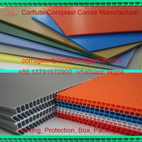 more images of 24x18" 3mm 5mm PP Hollow Sheet, PP Fluted Sheet , Corrugated Plastic Sheet