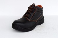 HIGH CUT PU INJECTION COW LEATHER WORK SAFETY SHOES