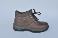 injection cheapest price leather black safety footwear for indsutrial