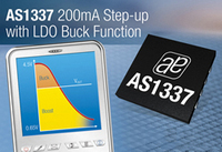 High-efficiency 200 mA boost converter with buck mode from ams