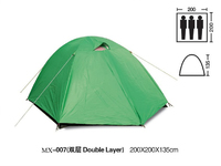 Green waterproof fabric outdoor camping tent