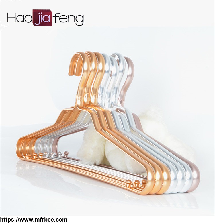 hjf_sc2_new_design_stainless_steel_aluminium_clothes_hanger_stand_rose_gold_metal_hanger