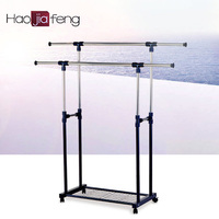 more images of Unique stainless steel clothes hanger expandable garment rack with low price