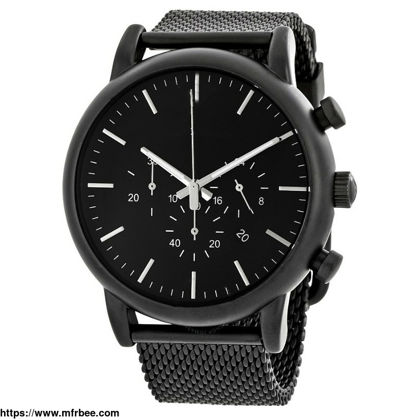 black_chronograph_watch