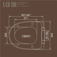 more images of One piece wc seat toilet seat cover price CB501
