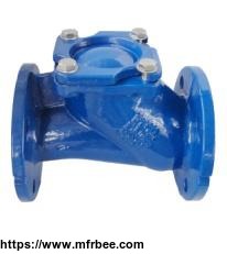din3202_f6_ansi_125_150_cast_iron_gg25_flange_ball_check_valve_for_water_treatment