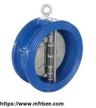 api_594_class_150lb_cast_iron_wafer_type_double_disc_swing_check_valve_for_water_treatment