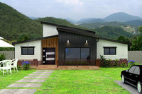 Prefabricated Light Steel Pastoral Villa with South Korean/Japan Style