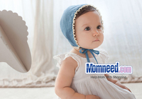 more images of Caps Baby Girl Bow Flower Bonnet Hats Infant Bucket Sun Hat