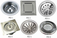 Perforated hole mesh design sink strainer used in sinks