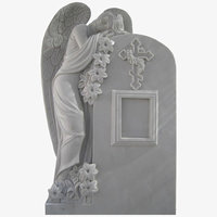 White Marble Weeping Angel Tombstones and Monuments